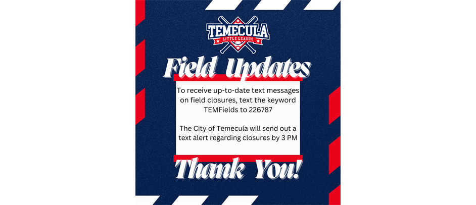 Field Closure Text Updates